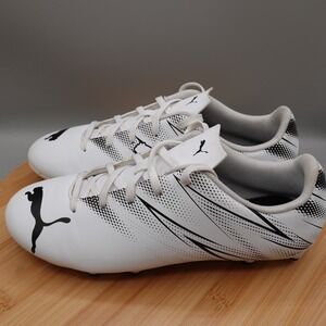 PUMA Attacanto FG/AG Jr Size 6 White Sport‎ Soccer Cleats 107480-05